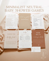 Baby Shower Games | Gender Neutral Shower Bundle