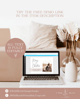 Photo Christmas Card Template | Arch Christmas Card