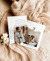 Minimalist Save the Date Template | Photo Save the Date Invite