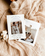 Minimalist Save the Date Template | Photo Save the Date Invite