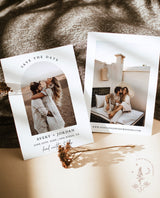 Minimalist Save the Date Template | Photo Save the Date Invite