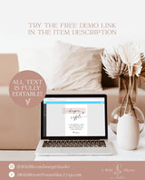 Diaper Raffle Sign Template | Minimalist Baby Shower Sign