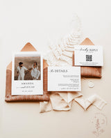 Minimalist Wedding Invitation Template | Modern Wedding Invite