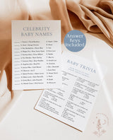 Boho Baby Shower Games | Boy Baby Shower Bundle