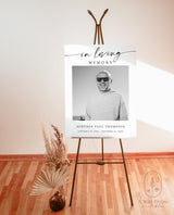Funeral Memorial Sign | Celebration of Life | In Loving Memory Sign | Funeral Welcome Sign | Memorial Sign | Editable Template | M9