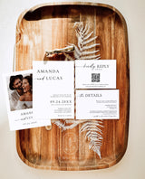 Minimalist Wedding Invitation Template | Boho Wedding Invitation