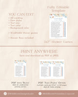 Boho Baby Shower Games | Gender Neutral