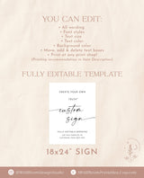 Custom Sign Template | 18x24" Customizable Signage