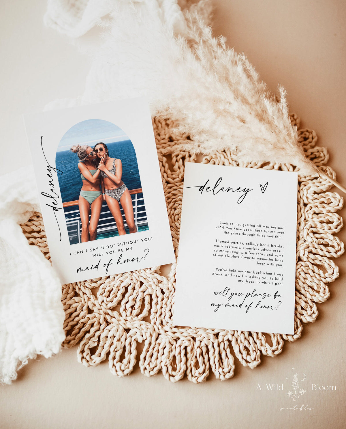 Bridesmaid Photo Card | Will You Be My Bridesmaid