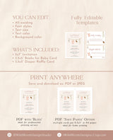 Girl Baby Shower Invitation | Boho Baby Shower Invite Bundle