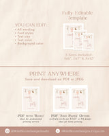 Cards and Gifts Sign Template | Boho Baby Shower Sign