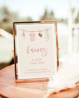 Baby Shower Favors Sign | Girl Baby Shower