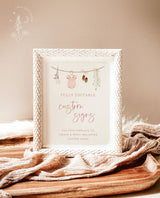 Baby Shower Custom Signs | Modern Shower Sign