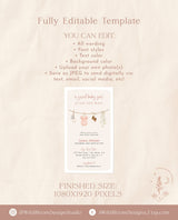 Girl Baby Shower Text Invite | Boho Baby Shower Invite