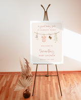 Girl Baby Shower Welcome Sign | Boho Baby Shower