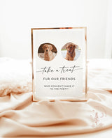 Wedding Favor Sign Template | Dog Treat Wedding Favors Sign