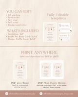 Baby Shower Invitation Template | Girl Baby Shower Invite Bundle
