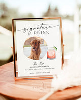 Signature Drinks Sign Template | Pet Signature Cocktail Sign