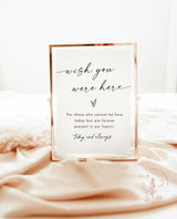 In Loving Memory Sign Template | Minimalist Wedding Memorial Sign