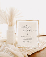 In Loving Memory Sign Template | Minimalist Wedding Memorial Sign