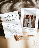 Elopement Announcement Template | Elopement Reception Invitation