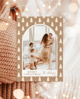 Photo Christmas Card Template | Arch Christmas Card