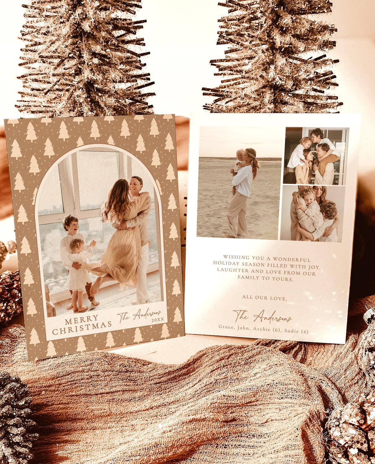 Photo Christmas Card Template | Arch Christmas Card