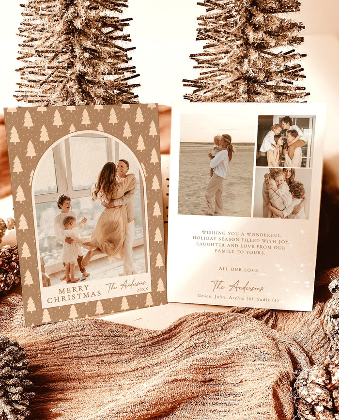 Photo Christmas Card Template | Arch Christmas Card