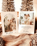 Photo Christmas Card Template | Minimalist Christmas Card