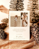 Photo Christmas Card Template | Minimalist Christmas Card