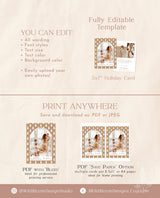 Photo Christmas Card Template | Arch Christmas Card
