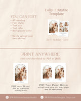 Photo Christmas Card Template | Arch Photo
