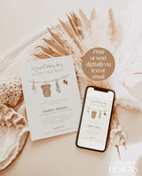 Boy Baby Shower Invitation Template | Boy Baby Shower