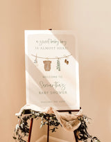 Boy Baby Shower Welcome Sign | Boho Baby Shower