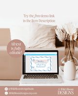 Bridesmaid Proposal Card Template | Will You Be My Bridesmaid