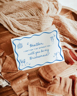Bridesmaid Proposal Card Template | Will You Be My Bridesmaid