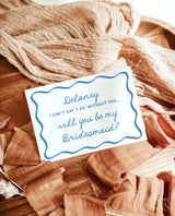 Bridesmaid Proposal Card Template | Will You Be My Bridesmaid