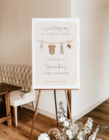 Boy Baby Shower Welcome Sign | Boho Baby Shower