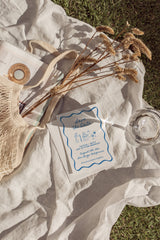Save the Date Template | Wavy Hand Drawn Save the Date