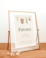 Baby Shower Favors Sign Template | Baby Shower Favors Sign
