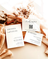 Minimalist Wedding Invitation Template | Modern Wedding Invite