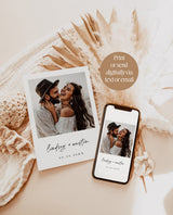 Photo Save the Date Invitation | Modern Terracotta Save the Date