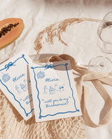 Bridesmaid Proposal Card Template | Will You Be My Bridesmaid