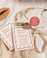 Wedding Invitation Template | Wavy Border Invite
