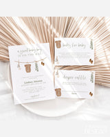 Boy Baby Shower Invitation Template | Sage Green Baby Invite