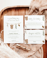 Boy Baby Shower Invitation Template | Sage Green Baby Invite