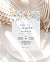 Bridal Shower Invitation Template | Wildflower Bridal Shower Invite
