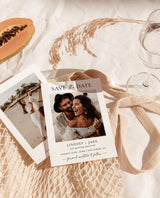 Minimalist Save the Date Template | Photo Save the Date Invite