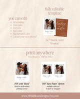 Photo Save the Date Invitation | Modern Terracotta Save the Date